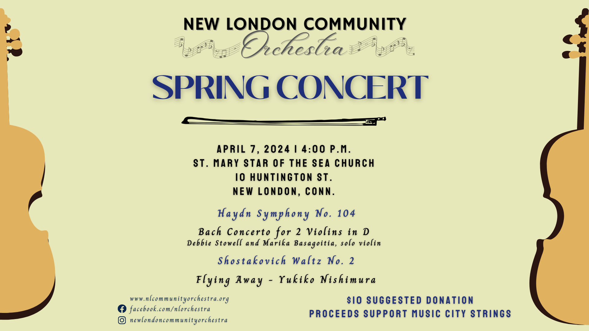 New London Community Orchestra Spring 2024 Concert