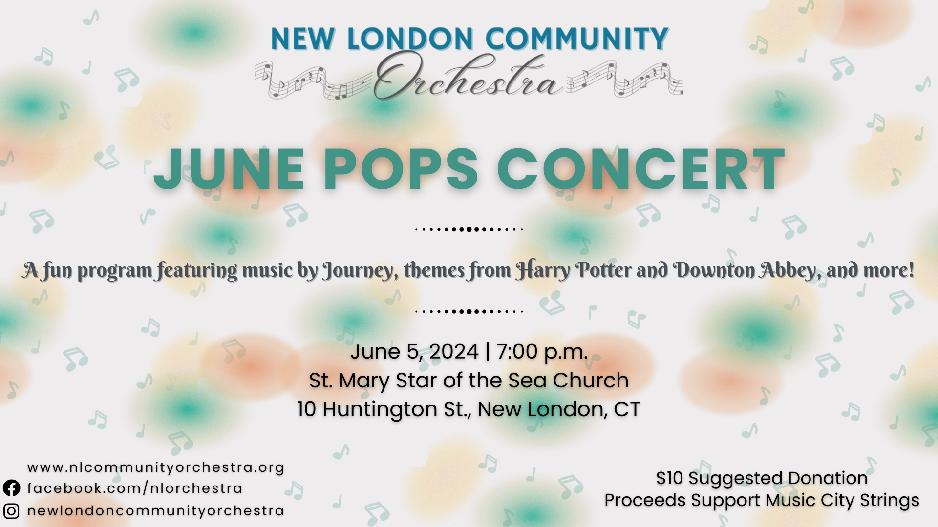 New London Community Orchestra June 2024 Pops Concert